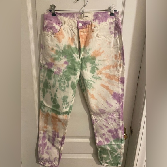 Girlfriend Karolina tie dyed jeans - Picture 1 of 4